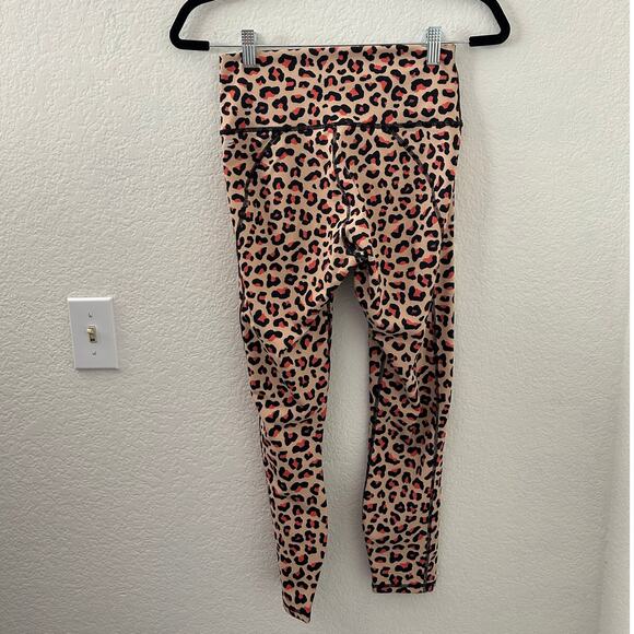 Fabletics Define PowerHold High-Waisted 7/8 Leggings Leopard Print Women Small - Picture 4 of 14